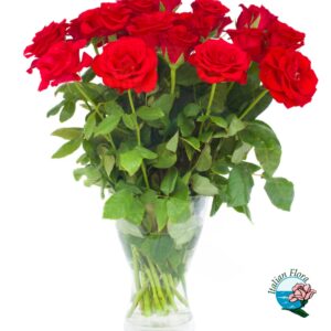 mazzo di rose rosse