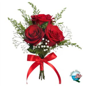 3 rose rosse