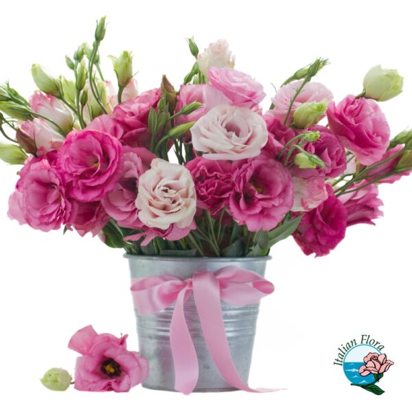 Centrotavola con fiori rosa